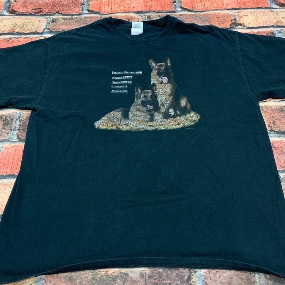Throwback German Shepherd Dog Breed Shirt Size XL